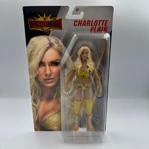 WWE WrestleMania Charlotte Flair Action Figure Mattel Yellow Gear GDC01 GDB95